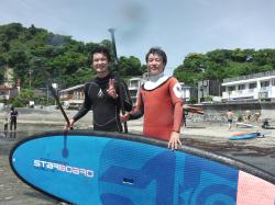 5/8 AM sup（サップ、スタンドアップパドル）体験スクール付きレンタル 動画　鎌倉ハイサーフ