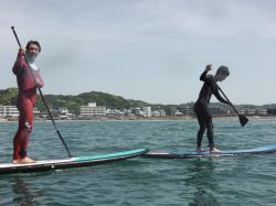5/8 AM sup（サップ、スタンドアップパドル）体験スクール付きレンタル 動画　鎌倉ハイサーフ
