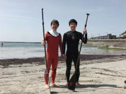 5/8 AM sup（サップ、スタンドアップパドル）体験スクール付きレンタル 動画　鎌倉ハイサーフ