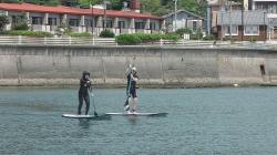 5/15 AM sup（サップ、スタンドアップパドル）体験スクール付きレンタル 動画　鎌倉ハイサーフ