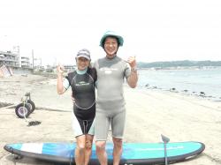 6/8 PM sup（サップ、スタンドアップパドル）体験スクール付きレンタル 動画　鎌倉ハイサーフ