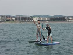 6/8 PM sup（サップ、スタンドアップパドル）体験スクール付きレンタル 動画　鎌倉ハイサーフ