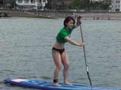 6/13 AM１ sup（サップ、スタンドアップパドル）体験スクール付きレンタル 動画　鎌倉ハイサーフ