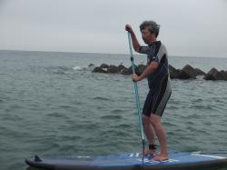 7/5 AM sup（サップ、スタンドアップパドル）体験スクール付きレンタル 動画　鎌倉ハイサーフ