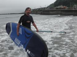 7/5 AM sup（サップ、スタンドアップパドル）体験スクール付きレンタル 動画　鎌倉ハイサーフ