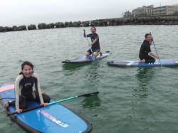 7/5 AM sup（サップ、スタンドアップパドル）体験スクール付きレンタル 動画　鎌倉ハイサーフ