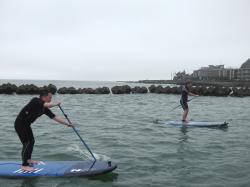7/5 AM sup（サップ、スタンドアップパドル）体験スクール付きレンタル 動画　鎌倉ハイサーフ