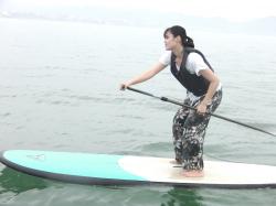 7/6 PM sup（サップ、スタンドアップパドル）体験スクール付きレンタル 動画　鎌倉ハイサーフ