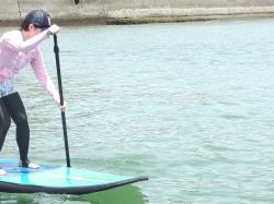 7/12 AM sup（サップ、スタンドアップパドル）体験スクール付きレンタル 動画　鎌倉ハイサーフ