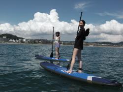 7/15 sup（サップ、スタンドアップパドル）体験スクール 動画　鎌倉ハイサーフ
