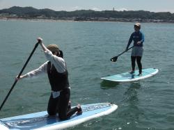 7/17 AM sup（サップ、スタンドアップパドル）体験スクール付きレンタル 動画　鎌倉ハイサーフ