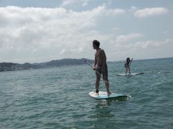 7/17 AM sup（サップ、スタンドアップパドル）体験スクール付きレンタル 動画　鎌倉ハイサーフ