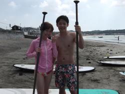 7/17 AM sup（サップ、スタンドアップパドル）体験スクール付きレンタル 動画　鎌倉ハイサーフ