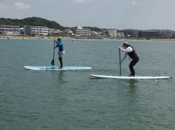 7/17 AM sup（サップ、スタンドアップパドル）体験スクール付きレンタル 動画　鎌倉ハイサーフ