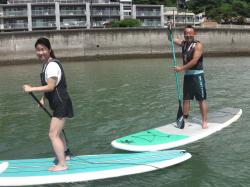 7/24AM2 sup（サップ、スタンドアップパドル）体験スクール付きレンタル 動画　鎌倉ハイサーフ