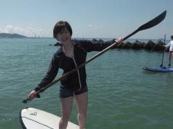 7/25AM1 sup（サップ、スタンドアップパドル）体験スクール付きレンタル 動画　鎌倉ハイサーフ