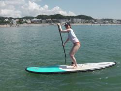 7/25AM1 sup（サップ、スタンドアップパドル）体験スクール付きレンタル 動画　鎌倉ハイサーフ