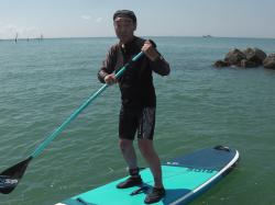 7/25AM1 sup（サップ、スタンドアップパドル）体験スクール付きレンタル 動画　鎌倉ハイサーフ