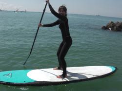 7/25AM1 sup（サップ、スタンドアップパドル）体験スクール付きレンタル 動画　鎌倉ハイサーフ