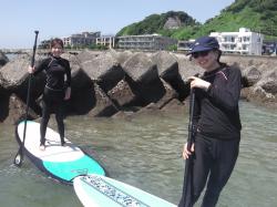 7/25AM1 sup（サップ、スタンドアップパドル）体験スクール付きレンタル 動画　鎌倉ハイサーフ