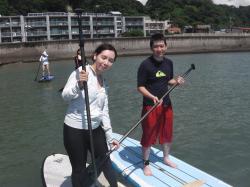 7/25AM1 sup（サップ、スタンドアップパドル）体験スクール付きレンタル 動画　鎌倉ハイサーフ