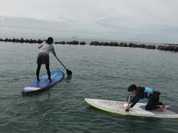 8/2 AM sup（サップ、スタンドアップパドル）体験スクール付きレンタル 動画　鎌倉ハイサーフ