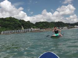 8/6 AM sup（サップ、スタンドアップパドル）体験スクール付きレンタル 動画　鎌倉ハイサーフ