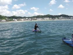 8/6 AM sup（サップ、スタンドアップパドル）体験スクール付きレンタル 動画　鎌倉ハイサーフ