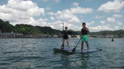 8/6 AM sup（サップ、スタンドアップパドル）体験スクール付きレンタル 動画　鎌倉ハイサーフ