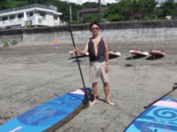 8/6 AM sup（サップ、スタンドアップパドル）体験スクール付きレンタル 動画　鎌倉ハイサーフ