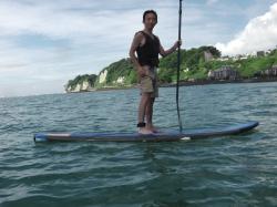 8/6 AM sup（サップ、スタンドアップパドル）体験スクール付きレンタル 動画　鎌倉ハイサーフ