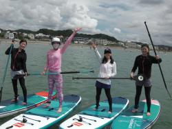 8/7 AM sup（サップ、スタンドアップパドル）体験スクール付きレンタル 動画　鎌倉ハイサーフ