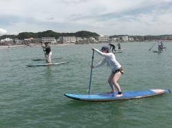 8/11 AM sup（サップ、スタンドアップパドル）体験スクール付きレンタル 動画　鎌倉ハイサーフ