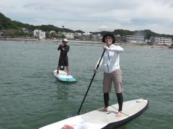 8/11 AM sup（サップ、スタンドアップパドル）体験スクール付きレンタル 動画　鎌倉ハイサーフ