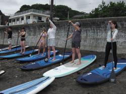 8/12 AM sup（サップ、スタンドアップパドル）体験スクール付きレンタル 動画　鎌倉ハイサーフ