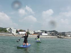 8/26 AM sup（サップ、スタンドアップパドル）体験スクール付きレンタル 動画　鎌倉ハイサーフ