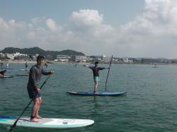 8/28 AM2 sup（サップ、スタンドアップパドル）体験スクール付きレンタル 動画　鎌倉ハイサーフ