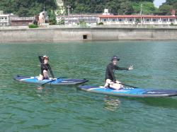 8/28 AM2 sup（サップ、スタンドアップパドル）体験スクール付きレンタル 動画　鎌倉ハイサーフ