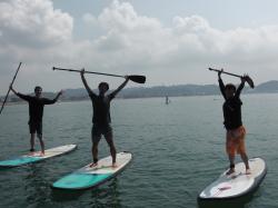 8/28 AM2 sup（サップ、スタンドアップパドル）体験スクール付きレンタル 動画　鎌倉ハイサーフ