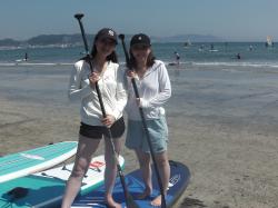 8/28PM2 sup（サップ、スタンドアップパドル）体験スクール付きレンタル 動画　鎌倉ハイサーフ