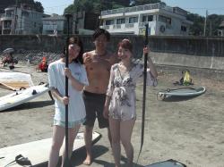 8/28PM2 sup（サップ、スタンドアップパドル）体験スクール付きレンタル 動画　鎌倉ハイサーフ