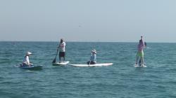 8/28PM2 sup（サップ、スタンドアップパドル）体験スクール付きレンタル 動画　鎌倉ハイサーフ