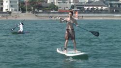 8/28PM2 sup（サップ、スタンドアップパドル）体験スクール付きレンタル 動画　鎌倉ハイサーフ