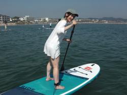 8/28PM3 sup（サップ、スタンドアップパドル）体験スクール付きレンタル 動画　鎌倉ハイサーフ