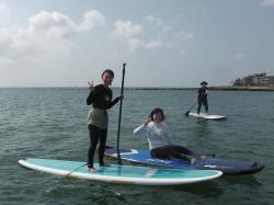 8/29 AM2 sup（サップ、スタンドアップパドル）体験スクール付きレンタル 動画　鎌倉ハイサーフ