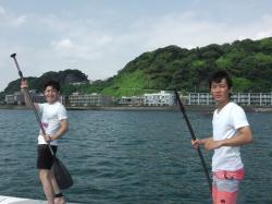 8/29 AM2 sup（サップ、スタンドアップパドル）体験スクール付きレンタル 動画　鎌倉ハイサーフ