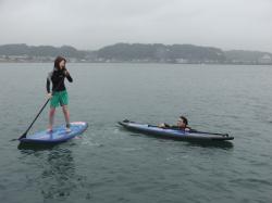 9/4AM sup（サップ、スタンドアップパドル）体験スクール付きレンタル 動画　鎌倉ハイサーフ