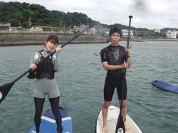 9/5AM sup（サップ、スタンドアップパドル）体験スクール付きレンタル 動画　鎌倉ハイサーフ