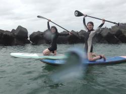 9/5AM sup（サップ、スタンドアップパドル）体験スクール付きレンタル 動画　鎌倉ハイサーフ