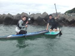 9/5AM sup（サップ、スタンドアップパドル）体験スクール付きレンタル 動画　鎌倉ハイサーフ